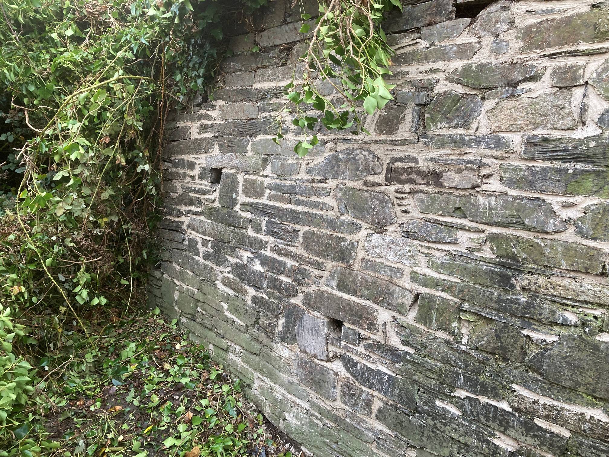 A repointed slate overbridge.