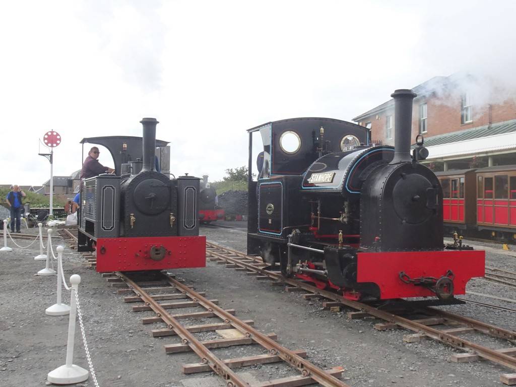 Narrow gauge locos Diana and Stanhope.