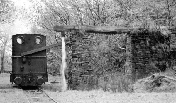 Dolgoch at Ty Dwr taking water.